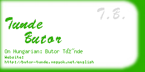 tunde butor business card